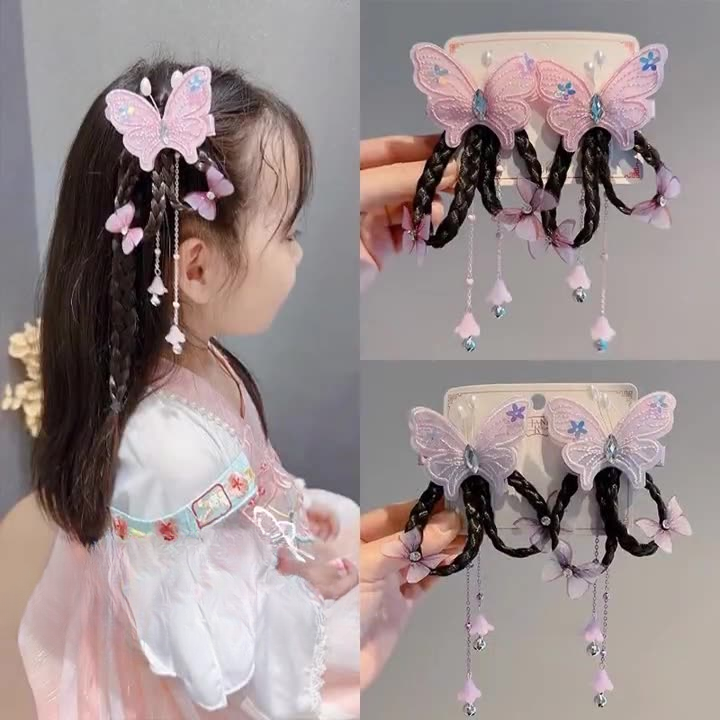 Stylish Butterfly Wig Braid Clip 🦋