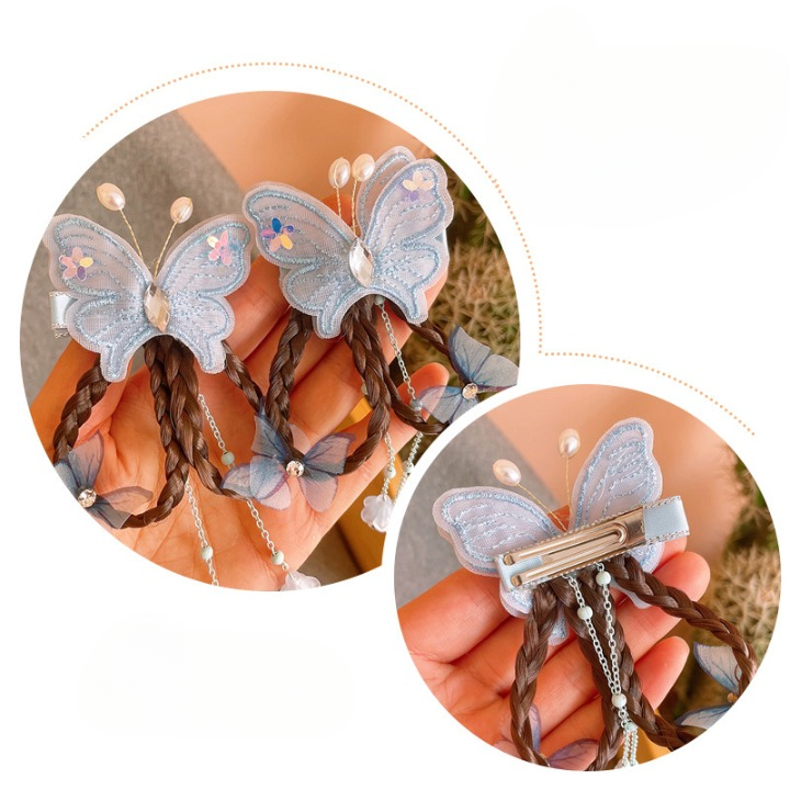 Stylish Butterfly Wig Braid Clip 🦋