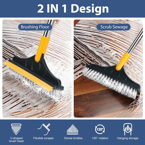 New 2 In 1 Floor Scrub Cleaning Brush