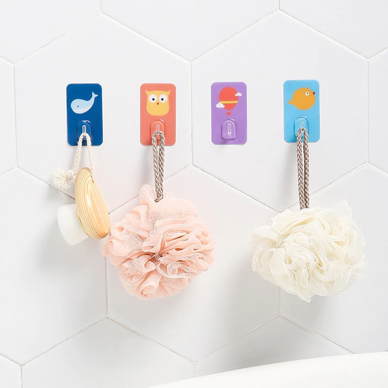 Water Proof Cartoon Design Adhesive Wall Hooks