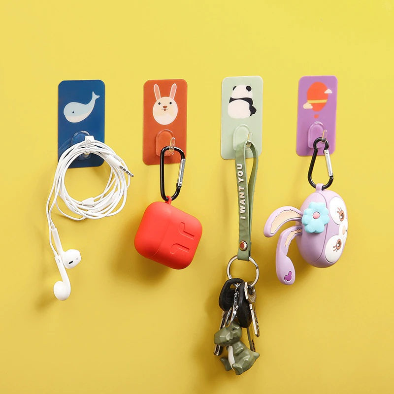 Water Proof Cartoon Design Adhesive Wall Hooks