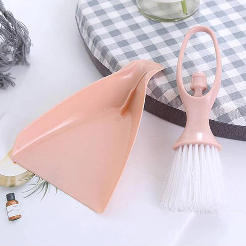 1 Set Mini Handy Sweeping Brush with Dustpan